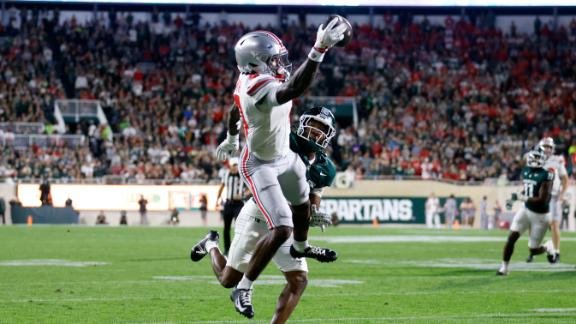 Ohio State Buckeyes Football Vs Michigan State Spartans Football Match Player Stats