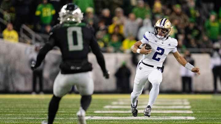 Washington Huskies Football Vs Oregon Ducks Football Match Player Stats