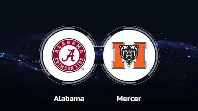 Where to Watch Mercer Bears Football Vs Alabama Crimson Tide Football